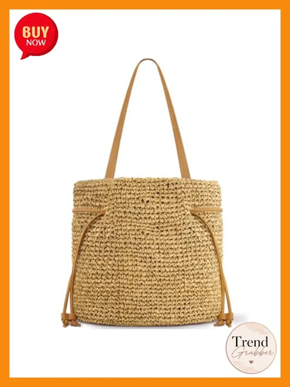 Hand Woven Straw Tote, Adjustable Large Beach Bag, Summer Bag